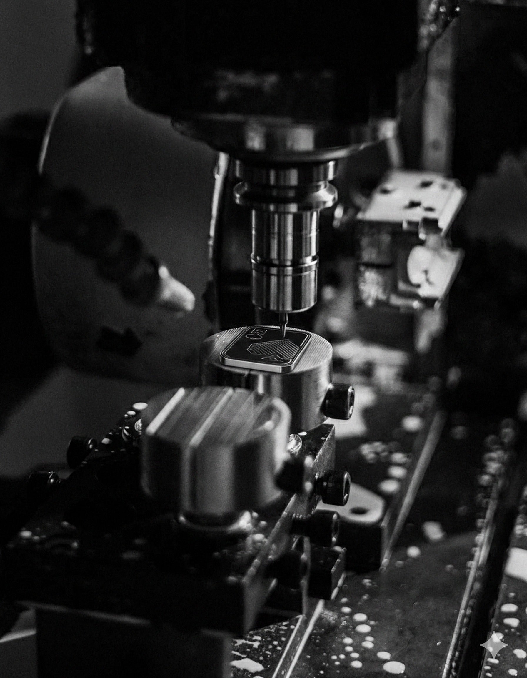 A TACTIQLab. tool being precision machined on a milling machine